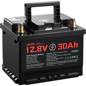 image:imageVEVOR 12V 30Ah LiFePO4 Dual Purpose Battery 600CCA BCI Group 47 Deep Cycle amp Starter Lithium Battery Builtin Smart BMS Automotive StartStop for RV Marine Trolling Motor Car amp Engine StartingGroup 47 30Ah 600CCA