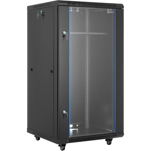 image:imageVEVOR 22U Server Rack Cabinet Network Cabinet Wall Mount 236 in Depth Network Rack Enclosure with Locking Tempered Glass Door 4 Casters Side Panels for 19 IT Equipment AV Devices  Network Rack Enclosure Locking Tempered Glass Door with 4 Casters Side Panels Keys for 19 Inch IT Equipment AV Devices22U