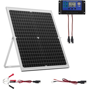 image:imageVEVOR 30W 12V Solar Panel Battery Charger Solar Battery Trickle Charger Maintainer with Intelligent MPPT Controller amp Adjustable Mount Bracket IP67 Waterproof for Car Boat RV Motorcycle Trailer30W