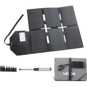 image:imageVEVOR 30W Foldable Solar Panel Charger 16BB NType Monocrystalline Solar Panel 24 Efficiency UltraLight Portable with USBA USBA QC30 amp TypeC Ports for Camping Backpacking Phones Tablets60W
