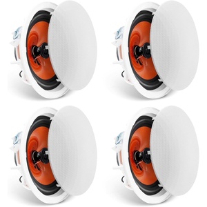 image:imageVEVOR 4 PCs 8 Inch in Ceiling Speakers 400W Flush Mount Ceiling amp inWall Speakers System with 8 Woofer1 Tweeter for Home Kitchen Living Room Bedroom or Covered Outdoor Porches100W4