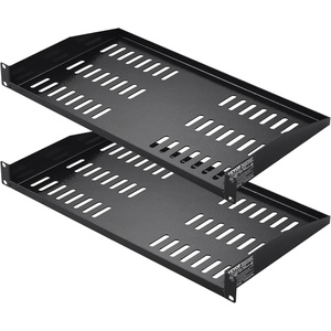 image:imageVEVOR 4PCS 1U Server Rack Shelf Universal Vented Rack Mount Cantilever Tray  for 19 Inch Network Equipment Rack amp Cabinet 10 Deep Rack Mount Shelf 50 lbs Max Weight Capacity Good Air Circulation1U2PCS