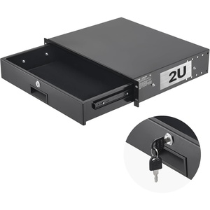 image:imageVEVOR 4U Rack Drawer Lockable Server Cabinet Case 138 Depth Server Rack Mount Drawer for 19 Network EquipmentDJAV Rack or Cabinet Enclosure 50 lbs Max Load with Cable Management Holes2U