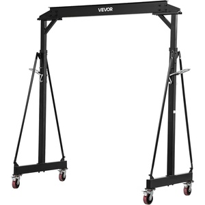 image:imageVEVOR Adjustable Gantry Crane 2200 lbs Capacity Portable Shop Lift Hoist with 957 to 1429 Height Adjustable Locking Wheels Steel Construction for Factory Warehouse Auto Repair Frame Only4400 lbs