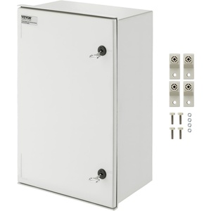 image:imageVEVOR Electrical Enclosure Box23619791Fiberglass Junction BoxIP66 Waterproof amp DustproofOutdoor Electrical Boxwith Mounting Plat236 x 157 x 91