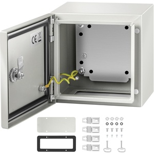 image:imageVEVOR NEMA Steel Enclosure 12 x 10 x 6 NEMA 4X Steel Electrical Box IP66 Waterproof amp Dustproof OutdoorIndoor Electrical Junction Box with Mounting Plate8 x 8 x 6