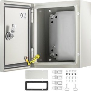 image:imageVEVOR NEMA Steel Enclosure 12 x 10 x 6 NEMA 4X Steel Electrical Box IP66 Waterproof amp Dustproof OutdoorIndoor Electrical Junction Box with Mounting Plate10 x 8 x 6