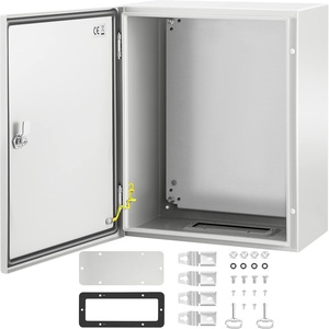 image:imageVEVOR NEMA Steel Enclosure 20 x 12 x 10 NEMA 4X Steel Electrical Box IP66 Waterproof amp Dustproof OutdoorIndoor Electrical Junction Box with Mounting Plate20 x 16 x 10