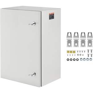 image:imageVEVOR NEMA Steel Enclosure 20 x 12 x 10 NEMA 4X Steel Electrical Box IP66 Waterproof amp Dustproof OutdoorIndoor Electrical Junction Box with Mounting Plate24 x 16 x 12