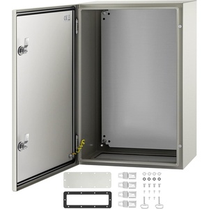 image:imageVEVOR NEMA Steel Enclosure 20 x 12 x 10 NEMA 4X Steel Electrical Box IP66 Waterproof amp Dustproof OutdoorIndoor Electrical Junction Box with Mounting Plate24 x 16 x 10