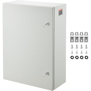 image:imageVEVOR NEMA Steel Enclosure 20 x 12 x 10 NEMA 4X Steel Electrical Box IP66 Waterproof amp Dustproof OutdoorIndoor Electrical Junction Box with Mounting Plate28 x 20 x 10