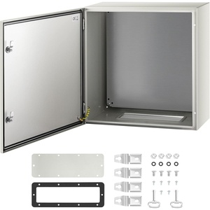 image:imageVEVOR NEMA Steel Enclosure 20 x 12 x 10 NEMA 4X Steel Electrical Box IP66 Waterproof amp Dustproof OutdoorIndoor Electrical Junction Box with Mounting Plate24 x 24 x 12