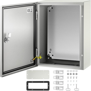 image:imageVEVOR NEMA Steel Enclosure 20 x 12 x 10 NEMA 4X Steel Electrical Box IP66 Waterproof amp Dustproof OutdoorIndoor Electrical Junction Box with Mounting Plate16 x 12 x 6