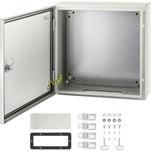 image:imageVEVOR NEMA Steel Enclosure 20 x 12 x 10 NEMA 4X Steel Electrical Box IP66 Waterproof amp Dustproof OutdoorIndoor Electrical Junction Box with Mounting Plate16 x 16 x 6
