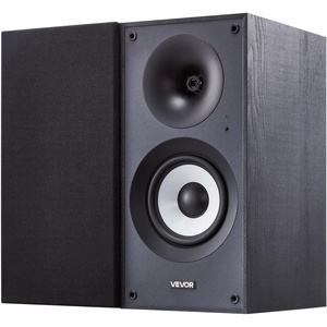 image:imageVEVOR Powered Bookshelf Speakers 25W x 2 Active Studio Monitor Speaker with 55 Inch Woofer BluetoothRCACoaxialOpticalUSBSubwoofer Connection Wooden Enclosure for Record Player Turntable PC55 Inch