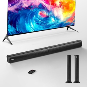 image:imageVEVOR Sound Bar for Smart TV 20 Channel 24Inch Compact Soundbar TV Speakers for Projector Bluetooth AUX Connection Remote Control Easy Setup 80W Surround Sound System for PC Home Theater Audio32IN Detachable