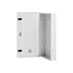 image:imageVEVOR Structured Media Enclosure 28Inch Recessed inWall Media Box with Cover WallMount Cable Management Box Kit Structured Wiring MultiMedia Cabinet ColdRolled Steel for TV Home TheaterWhiteEnclosure  Vented Door