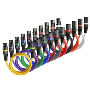 image:imageVEVOR XLR Cable 65 ft 10 Pack Shielded Balanced DMX Male to Female Microphone Cables GoldPlated 3Pin XLR Mic Speaker Cord Wire for Stage Lighting Microphones Amplifier Mixer Speaker Systems
