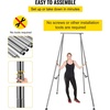 image:imageHappybuy Yoga Sling Inversion 96 FT Inversion Yoga Swing Stand 68lbs 551lbs250kg Aerial Yoga Frame with 236in6m Yoga Swing Inversion Sling Body Yoga Bundle Safety BeltsGreen