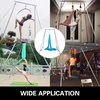 image:imageHappybuy Yoga Sling Inversion 96 FT Inversion Yoga Swing Stand 68lbs 551lbs250kg Aerial Yoga Frame with 236in6m Yoga Swing Inversion Sling Body Yoga Bundle Safety BeltsBlue