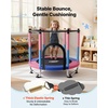 image:imageVEVOR 3FT Trampoline 36 Trampolines IndoorOutdoor Trampoline for Toddlers Foldable Mini Baby Jump Toy with Foam Handle Recreational Trampolines Birthday Gift for 3 Years Kids55 BluePink