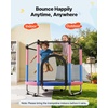 image:imageVEVOR 3FT Trampoline 36 Trampolines IndoorOutdoor Trampoline for Toddlers Foldable Mini Baby Jump Toy with Foam Handle Recreational Trampolines Birthday Gift for 3 Years Kids55 BluePink