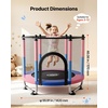 image:imageVEVOR 3FT Trampoline 36 Trampolines IndoorOutdoor Trampoline for Toddlers Foldable Mini Baby Jump Toy with Foam Handle Recreational Trampolines Birthday Gift for 3 Years Kids55 BluePink