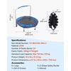 image:imageVEVOR 3FT Trampoline 36 Trampolines IndoorOutdoor Trampoline for Toddlers Foldable Mini Baby Jump Toy with Foam Handle Recreational Trampolines Birthday Gift for 3 Years KidsBlue  Red