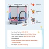 image:imageVEVOR 3FT Trampoline 36 Trampolines IndoorOutdoor Trampoline for Toddlers Foldable Mini Baby Jump Toy with Foam Handle Recreational Trampolines Birthday Gift for 3 Years Kids55 BluePink