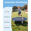 image:imageVEVOR 3FT Trampoline 36 Trampolines IndoorOutdoor Trampoline for Toddlers Foldable Mini Baby Jump Toy with Foam Handle Recreational Trampolines Birthday Gift for 3 Years KidsBlue  Red
