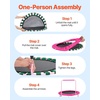 image:imageVEVOR 3FT Trampoline 36 Trampolines IndoorOutdoor Trampoline for Toddlers Foldable Mini Baby Jump Toy with Foam Handle Recreational Trampolines Birthday Gift for 3 Years KidsPink