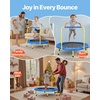 image:imageVEVOR 3FT Trampoline 36 Trampolines IndoorOutdoor Trampoline for Toddlers Foldable Mini Baby Jump Toy with Foam Handle Recreational Trampolines Birthday Gift for 3 Years KidsBlue