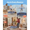 image:imageVEVOR 3FT Trampoline 36 Trampolines IndoorOutdoor Trampoline for Toddlers Foldable Mini Baby Jump Toy with Foam Handle Recreational Trampolines Birthday Gift for 3 Years KidsBlue  Red