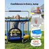 image:imageVEVOR 5560 Trampoline with Enclosure Net Swing and Basketball Hoop for KidsBlue