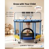 image:imageVEVOR 5560 Trampoline with Enclosure Net Swing and Basketball Hoop for KidsBlue