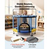 image:imageVEVOR 5560 Trampoline with Enclosure Net Swing and Basketball Hoop for KidsBlue