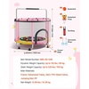 image:imageVEVOR 5560 Trampoline with Enclosure Net Swing and Basketball Hoop for KidsPink