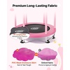 image:imageVEVOR 5560 Trampoline with Enclosure Net Swing and Basketball Hoop for KidsPink