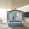image:imageVEVOR 5572 Trampoline Hexagon Enclosure Net Swing with Toys for Kids YellowBlue