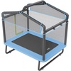 image:imageVEVOR 5572 Trampoline Hexagon Enclosure Net Swing with Toys for Kids YellowBlue