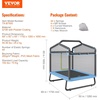 image:imageVEVOR 5572 Trampoline Hexagon Enclosure Net Swing with Toys for Kids YellowBlue