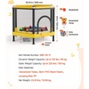 image:imageVEVOR 5572 Trampoline Hexagon Enclosure Net Swing with Toys for Kids YellowYellow