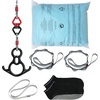 image:imageVEVOR Aerial Silk amp Yoga Swing Aerial Yoga Hammock Kit with 100gsm Nylon Fabric Full Rigging Hardware amp Easy Setup Guide Antigravity Flying for All Levels Fitness BodybuildingBlue