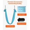 image:imageVEVOR Aerial Silk amp Yoga Swing Aerial Yoga Hammock Kit with 100gsm Nylon Fabric Full Rigging Hardware amp Easy Setup Guide Antigravity Flying for All Levels Fitness BodybuildingBlue