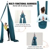 image:imageVEVOR Aerial Silk amp Yoga Swing Aerial Yoga Hammock Kit with 100gsm Nylon Fabric Full Rigging Hardware amp Easy Setup Guide Antigravity Flying for All Levels Fitness BodybuildingGreen