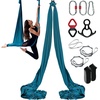 image:imageVEVOR Aerial Silk amp Yoga Swing Aerial Yoga Hammock Kit with 100gsm Nylon Fabric Full Rigging Hardware amp Easy Setup Guide Antigravity Flying for All Levels Fitness BodybuildingGreen