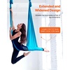 image:imageVEVOR Aerial Silk amp Yoga Swing Aerial Yoga Hammock Kit with 100gsm Nylon Fabric Full Rigging Hardware amp Easy Setup Guide Antigravity Flying for All Levels Fitness BodybuildingBlue