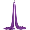 image:imageVEVOR Aerial Silk amp Yoga Swing Aerial Yoga Hammock Kit with 100gsm Nylon Fabric Full Rigging Hardware amp Easy Setup Guide Antigravity Flying for All Levels Fitness BodybuildingPurple