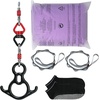 image:imageVEVOR Aerial Silk amp Yoga Swing Aerial Yoga Hammock Kit with 100gsm Nylon Fabric Full Rigging Hardware amp Easy Setup Guide Antigravity Flying for All Levels Fitness BodybuildingPurple