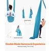 image:imageVEVOR Aerial Silk amp Yoga Swing Aerial Yoga Hammock Kit with 100gsm Nylon Fabric Full Rigging Hardware amp Easy Setup Guide Antigravity Flying for All Levels Fitness BodybuildingBlue